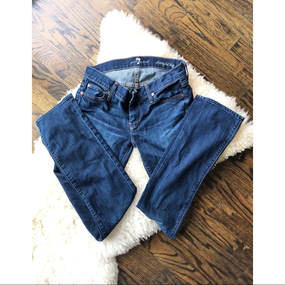 Seven straight leg jeans sz 25